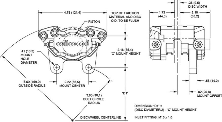Wilwood Disc Brakes 120-16070 Wilwood DynaPro Forged Brake Calipers - Zander Auto Parts