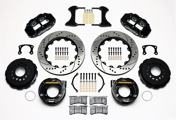 Wilwood Disc Brakes 140-10012-D Wilwood Forged Narrow Superlite 4R Big Brake Rear Parking Brake Kits - Zander Auto Parts