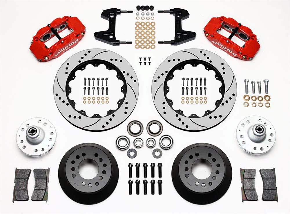 Wilwood Disc Brakes 140-9802-DR Wilwood Forged Narrow Superlite 6R Big Brake Front Brake Kits - Zander Auto Parts