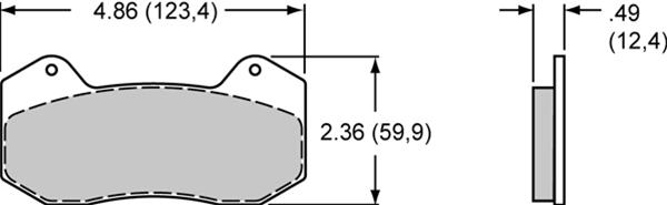 Wilwood Disc Brakes 150-20-6712K Wilwood Smart Pad BP-20 Brake Pads - Zander Auto Parts