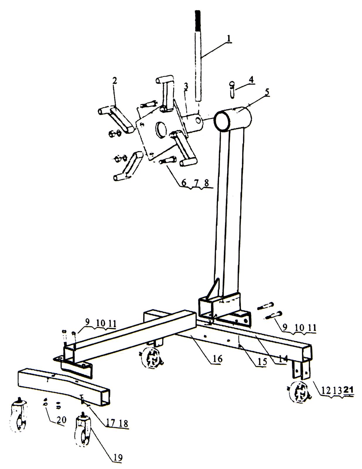 Summit Racing SUM-918011 Summit Racing™ Engine Stands - Zander Auto Parts