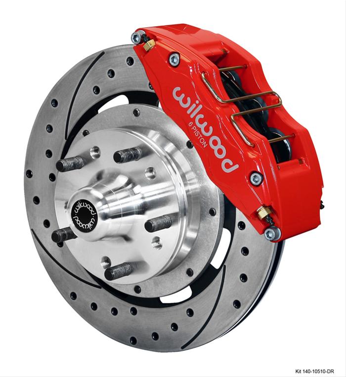 Wilwood Disc Brakes 140-12836-DR Wilwood Forged DynaPro 6 Big Brake Front Brake Kits - Zander Auto Parts