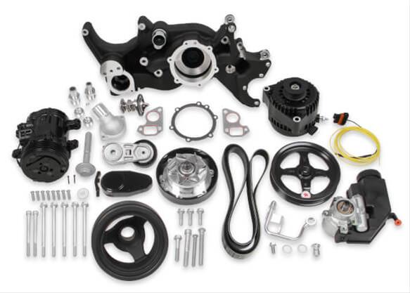 Holley 20-185BK Holley Mid-Mount Complete Accessory Systems - Zander Auto Parts