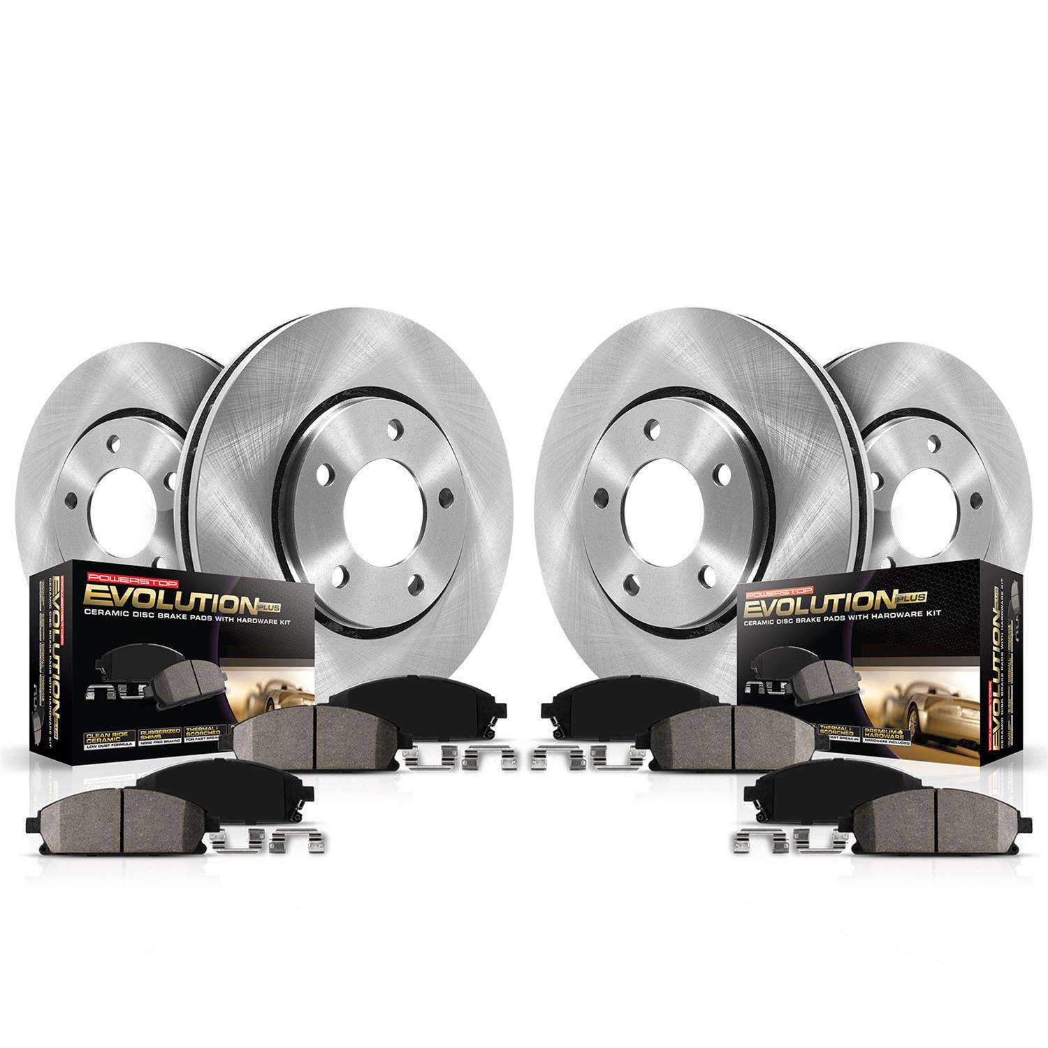 PowerStop KOE2164 PowerStop Z17 Evolution Plus Stock Replacement Brake Kits - Zander Auto Parts