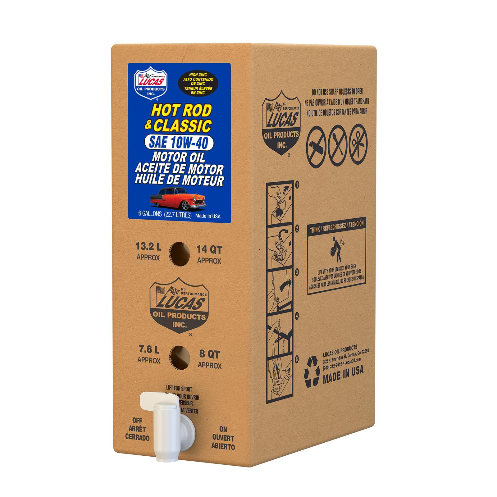 Lucas Oil 18026 Lucas Hot Rod and Classic Car Motor Oil - Zander Auto Parts