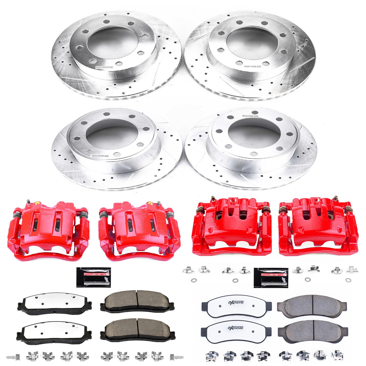 PowerStop KC6547-36 PowerStop Z36 Truck and Tow Brake Upgrade Kits with Calipers - Zander Auto Parts