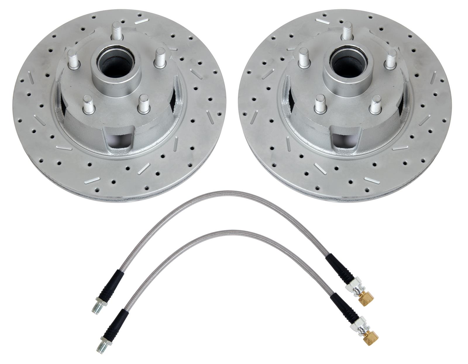 Summit Racing SUM-BK-45043 Summit Racing™ Stock Spindle Drum-to-Disc Brake Conversion Kits - Zander Auto Parts