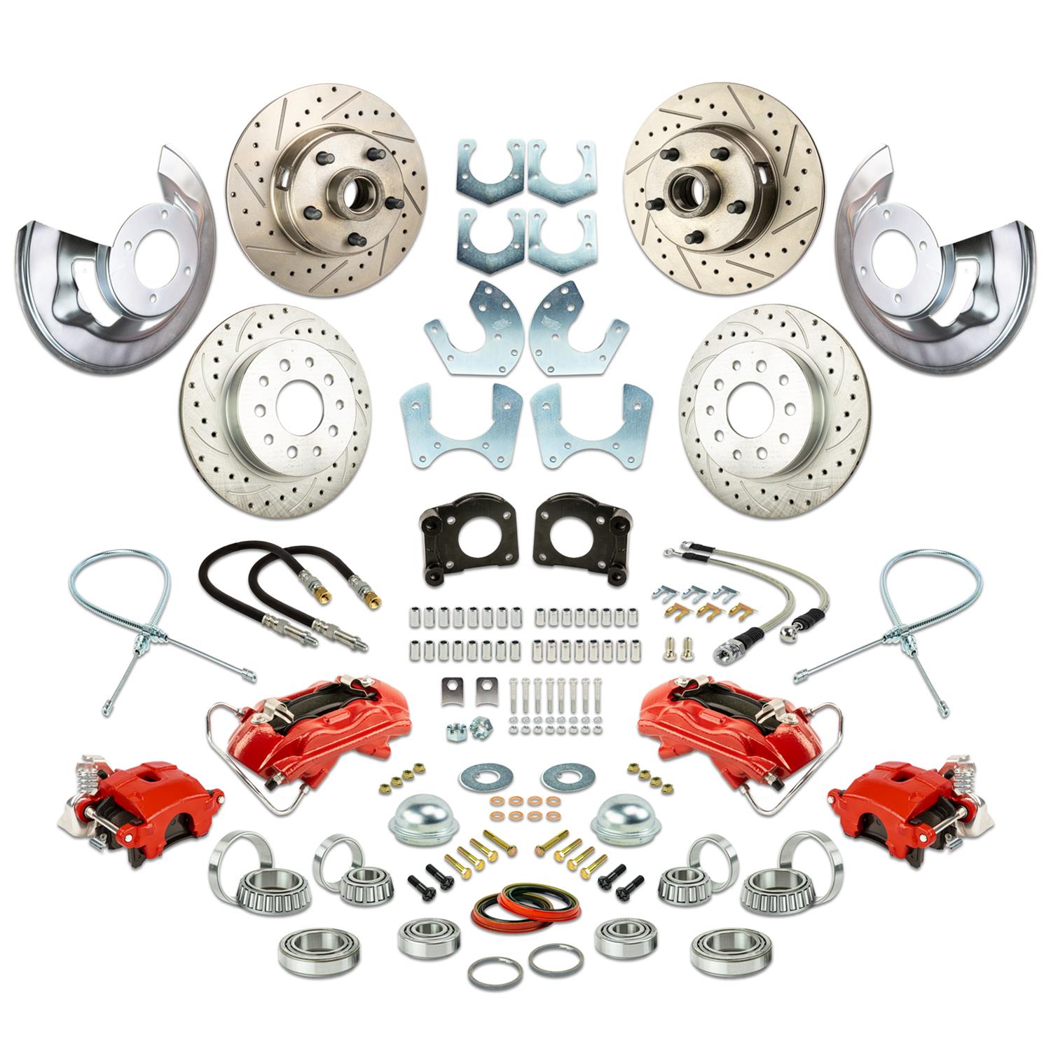 The Right Stuff ZWK6455Z The Right Stuff 4-Wheel Disc Brake Conversion Show 'N Go Kits - Zander Auto Parts