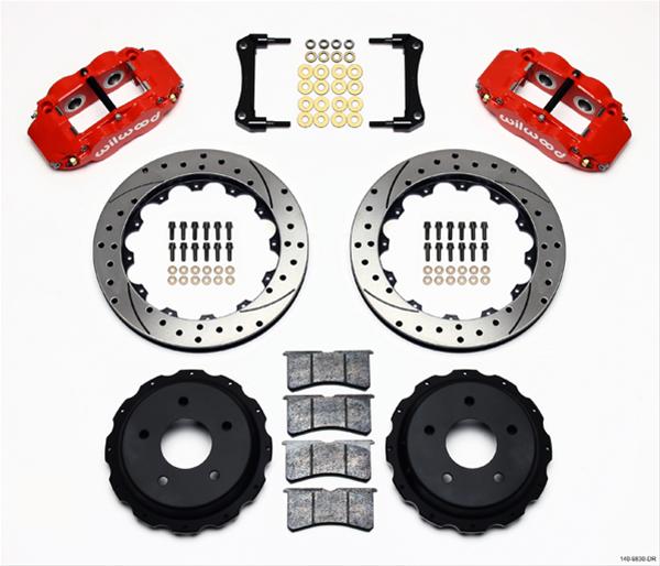 Wilwood Disc Brakes 140-9830-DR Wilwood Forged Narrow Superlite 4R Big Brake Rear Parking Brake Kits - Zander Auto Parts