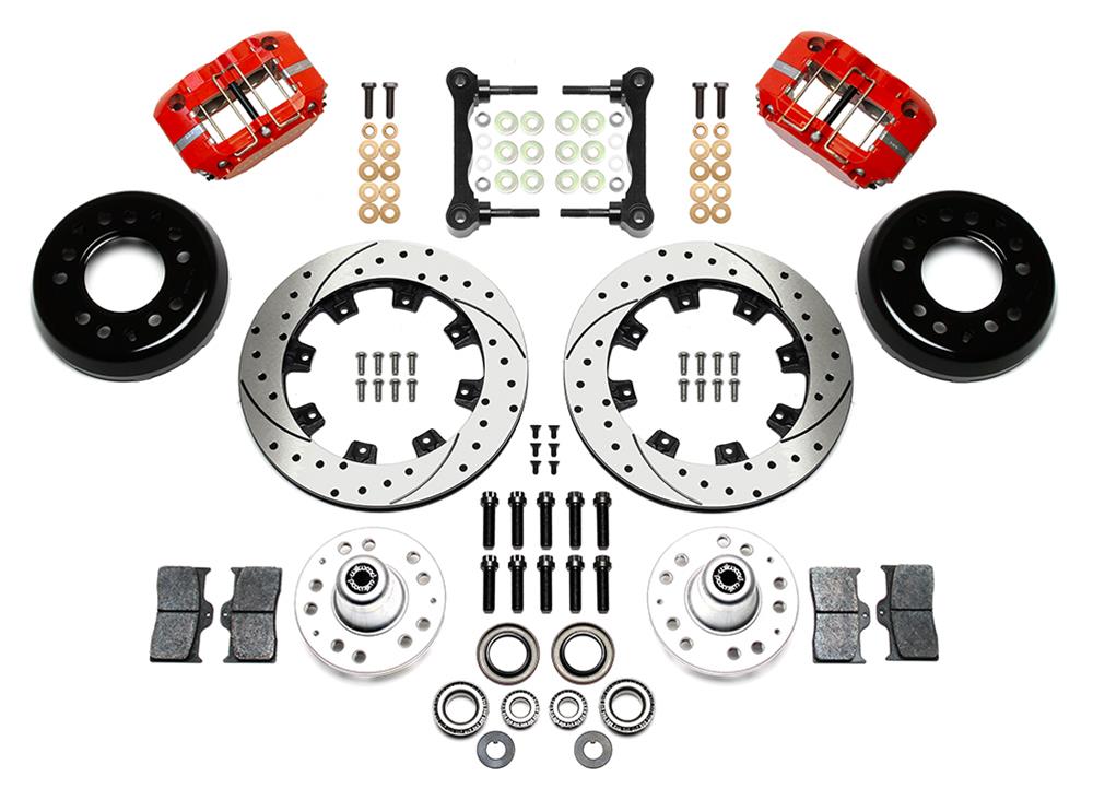 Wilwood Disc Brakes 140-16907-DR Wilwood DynaPro Radial Big Brake Front Hub Kits - Zander Auto Parts