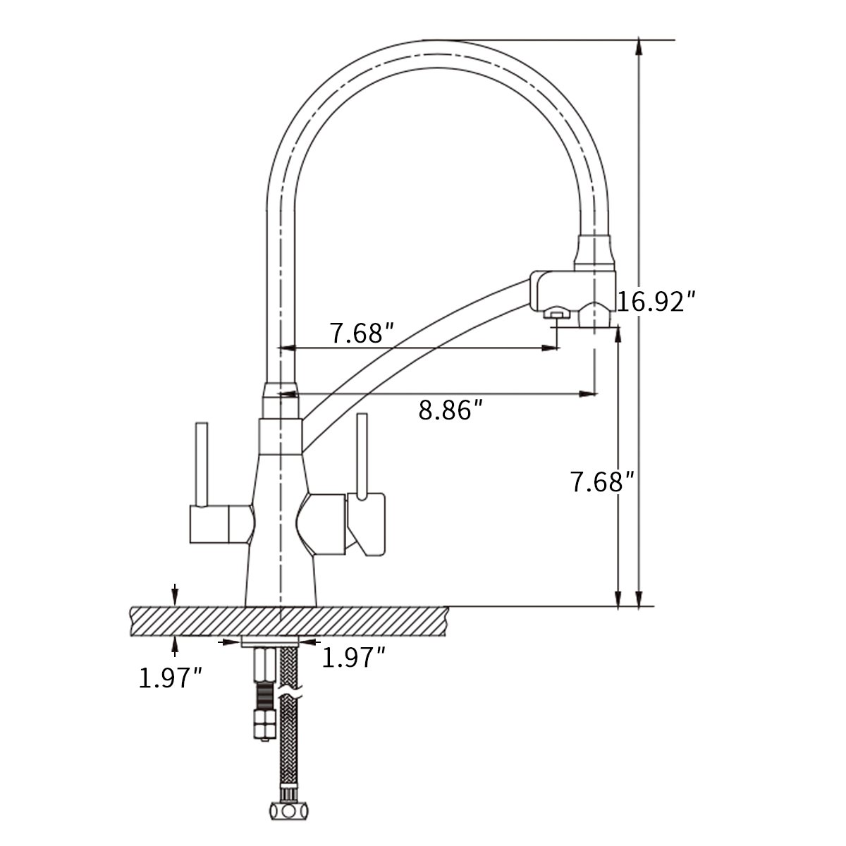 GAPPO Kitchen Faucet Purifier Faucets - Zander Auto Parts