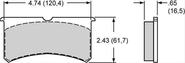 Wilwood Disc Brakes 150-8855K Wilwood Smart Pad BP-10 Brake Pads - Zander Auto Parts