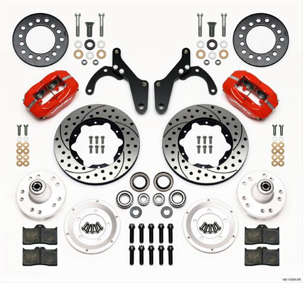 Wilwood Disc Brakes 140-12458-DR Wilwood Forged Dynalite Pro Series Front Disc Brake Kits - Zander Auto Parts