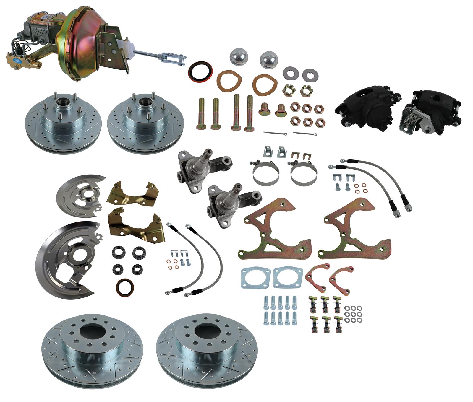 Classic Performance 6474FRBP-9-UG Classic Performance Complete Front and Rear Disc Brake Kits - Zander Auto Parts