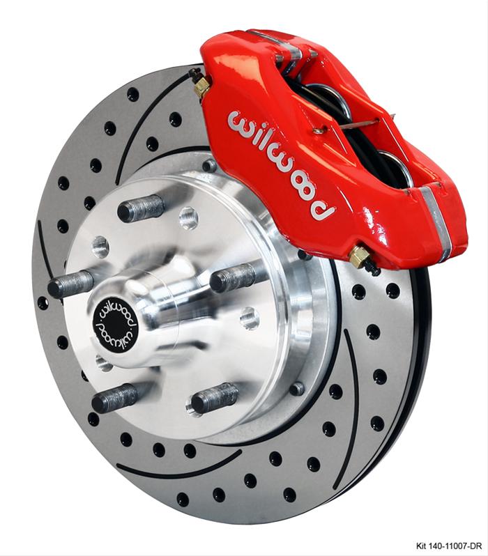 Wilwood Disc Brakes 140-11007-DR Wilwood Forged Dynalite Pro Series Front Disc Brake Kits - Zander Auto Parts