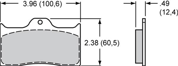 Wilwood Disc Brakes 150-Q-7112K Wilwood PolyMatrix Q Compound Brake Pads - Zander Auto Parts