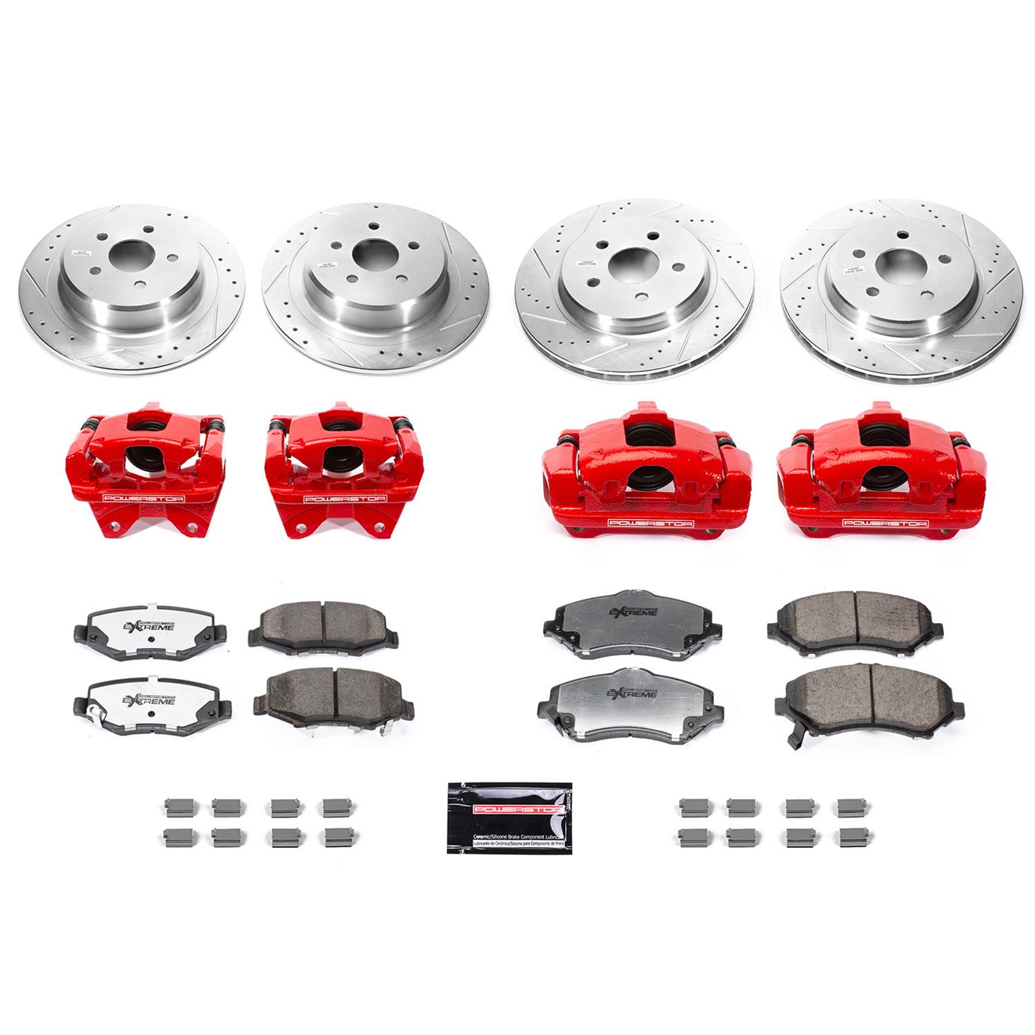 PowerStop BBK-JK-002R PowerStop Z36 Truck and Tow Big Brake Conversion Kits - Zander Auto Parts