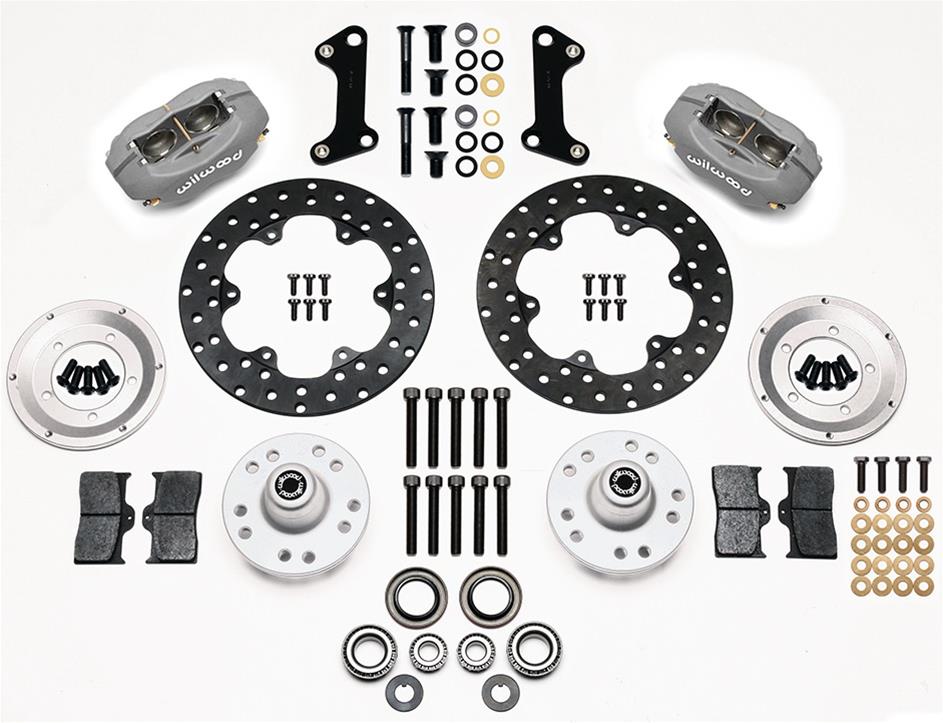 Wilwood Disc Brakes 140-1017-BD Wilwood Forged Dynalite Front Drag Race Disc Brake Kits - Zander Auto Parts