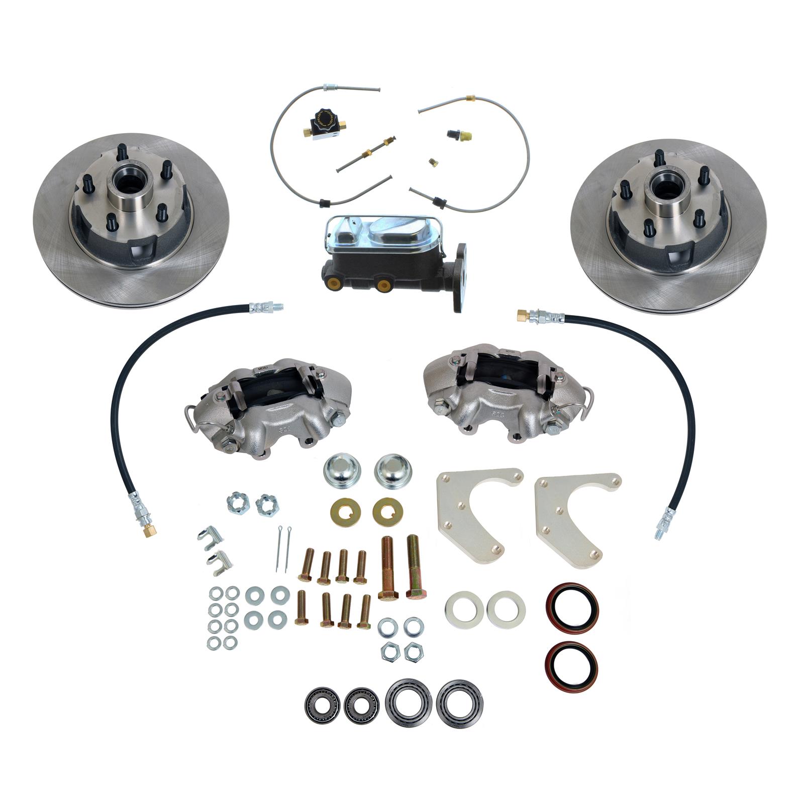 Summit Racing SUM-BK-45050 Summit Racing™ Stock Spindle Drum-to-Disc Brake Conversion Kits - Zander Auto Parts