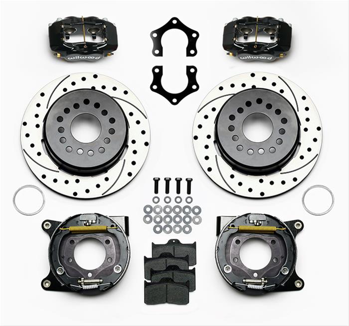 Wilwood Disc Brakes 140-7144-D Wilwood Forged Dynalite Rear Parking Brake Kits - Zander Auto Parts