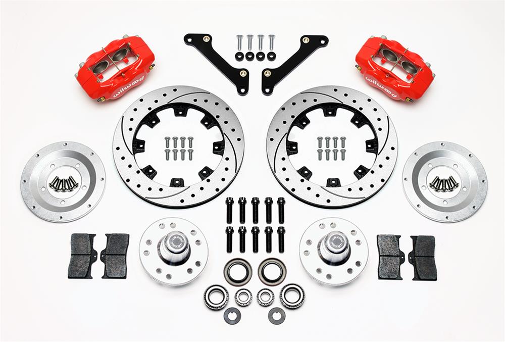 Wilwood Disc Brakes 140-8582-DR Wilwood Forged Dynalite Big Brake Front Brake Kits - Zander Auto Parts