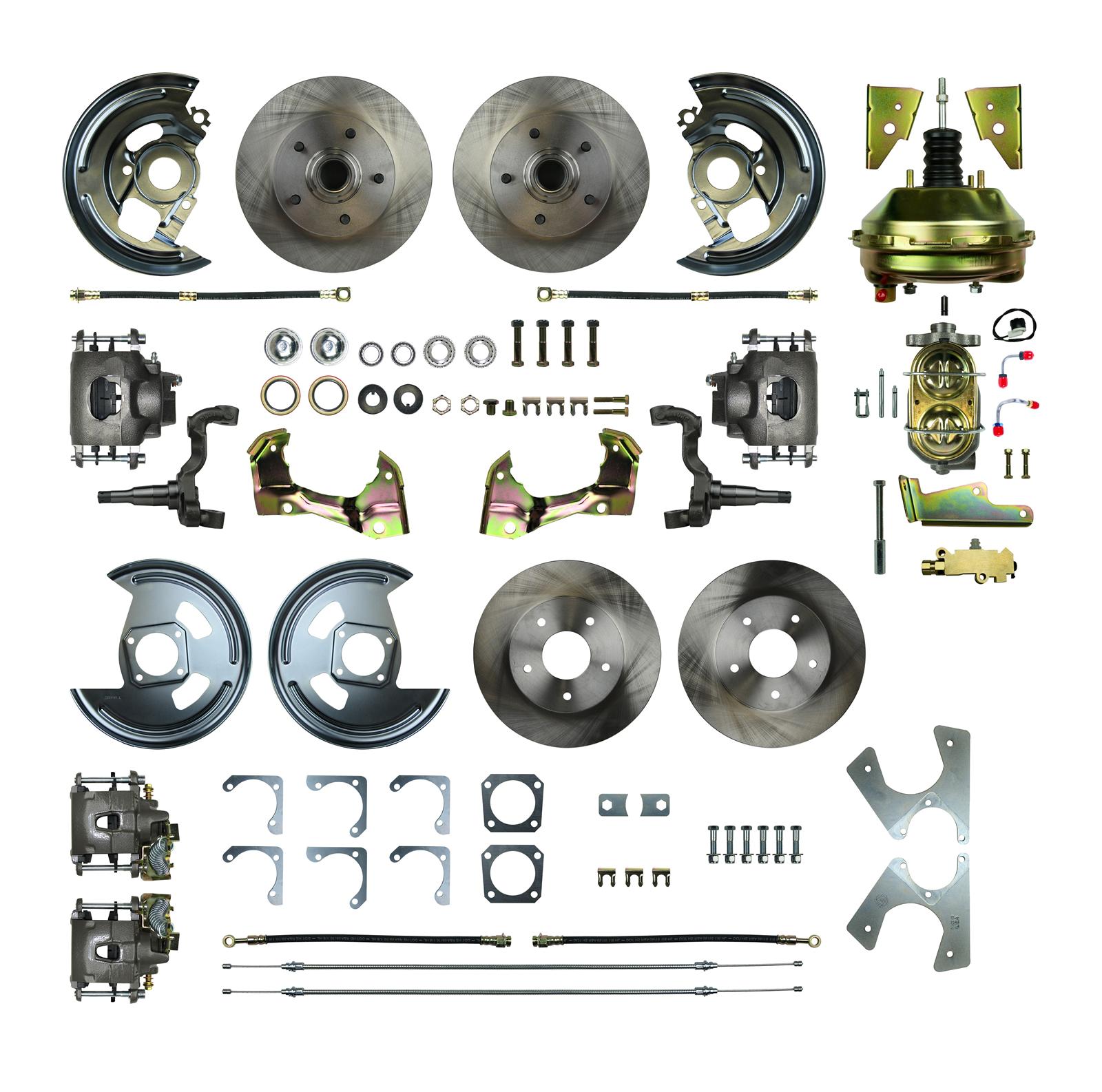 The Right Stuff AFXDC41C The Right Stuff 4-Wheel Disc Brake Conversion Kits - Zander Auto Parts