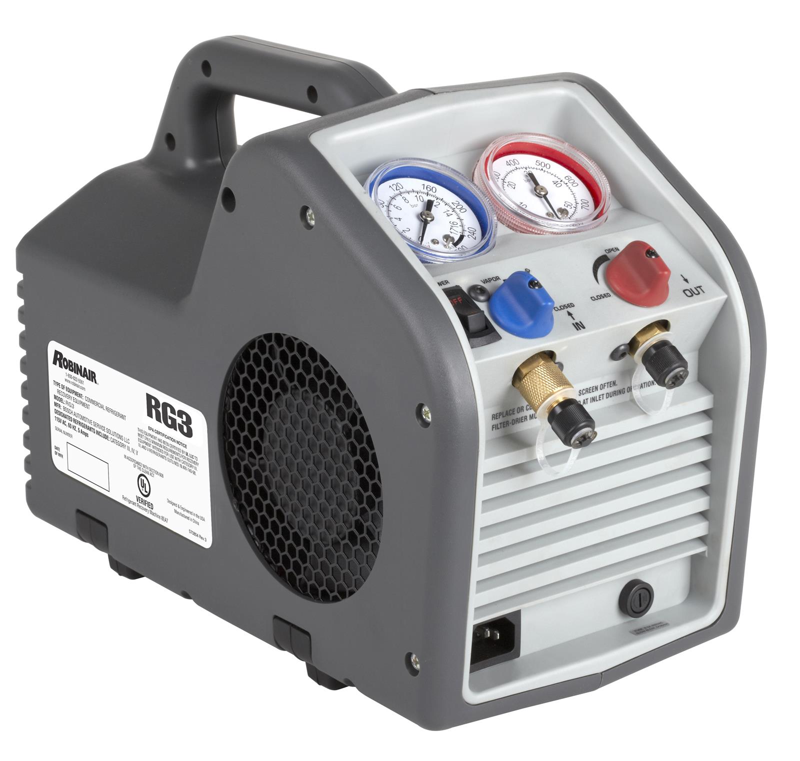 Robinair RG3 OTC Robinair RG3 Portable Refrigerant Recovery Machines - Zander Auto Parts