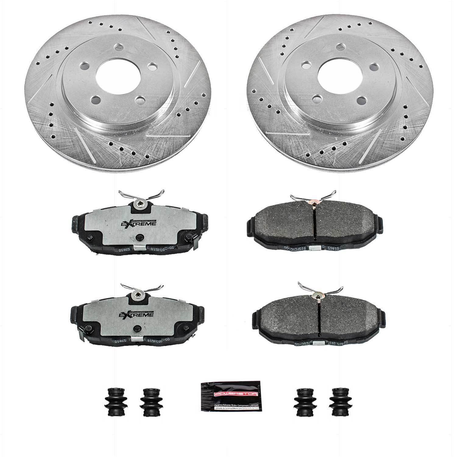 PowerStop K4749-26 PowerStop Z26 Street Warrior Brake Upgrade Kits - Zander Auto Parts