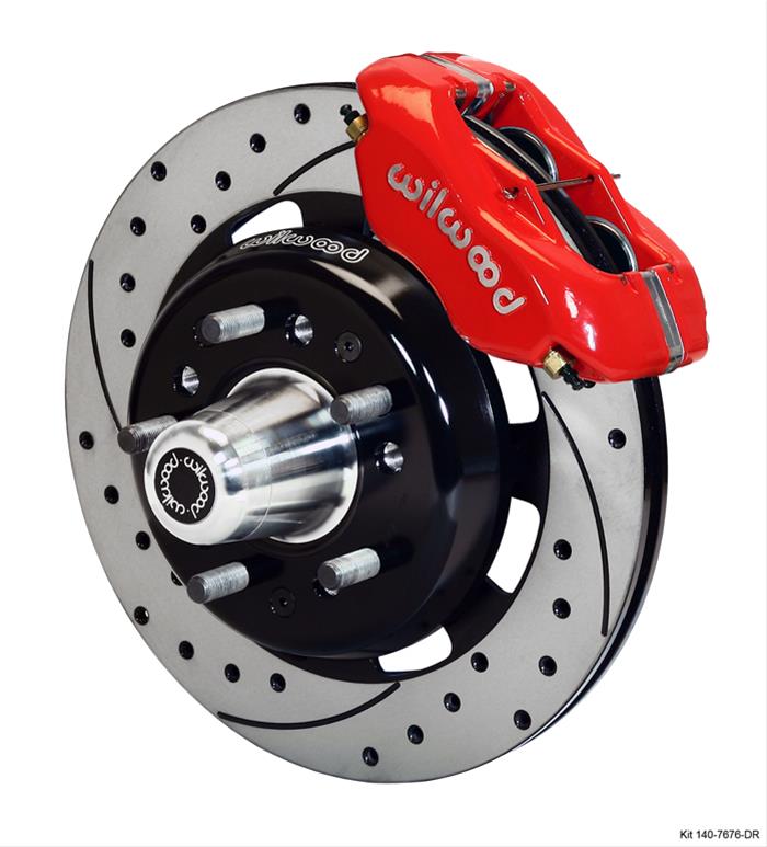 Wilwood Disc Brakes 140-7676-DR Wilwood Forged Dynalite Big Brake Front Brake Kits - Zander Auto Parts