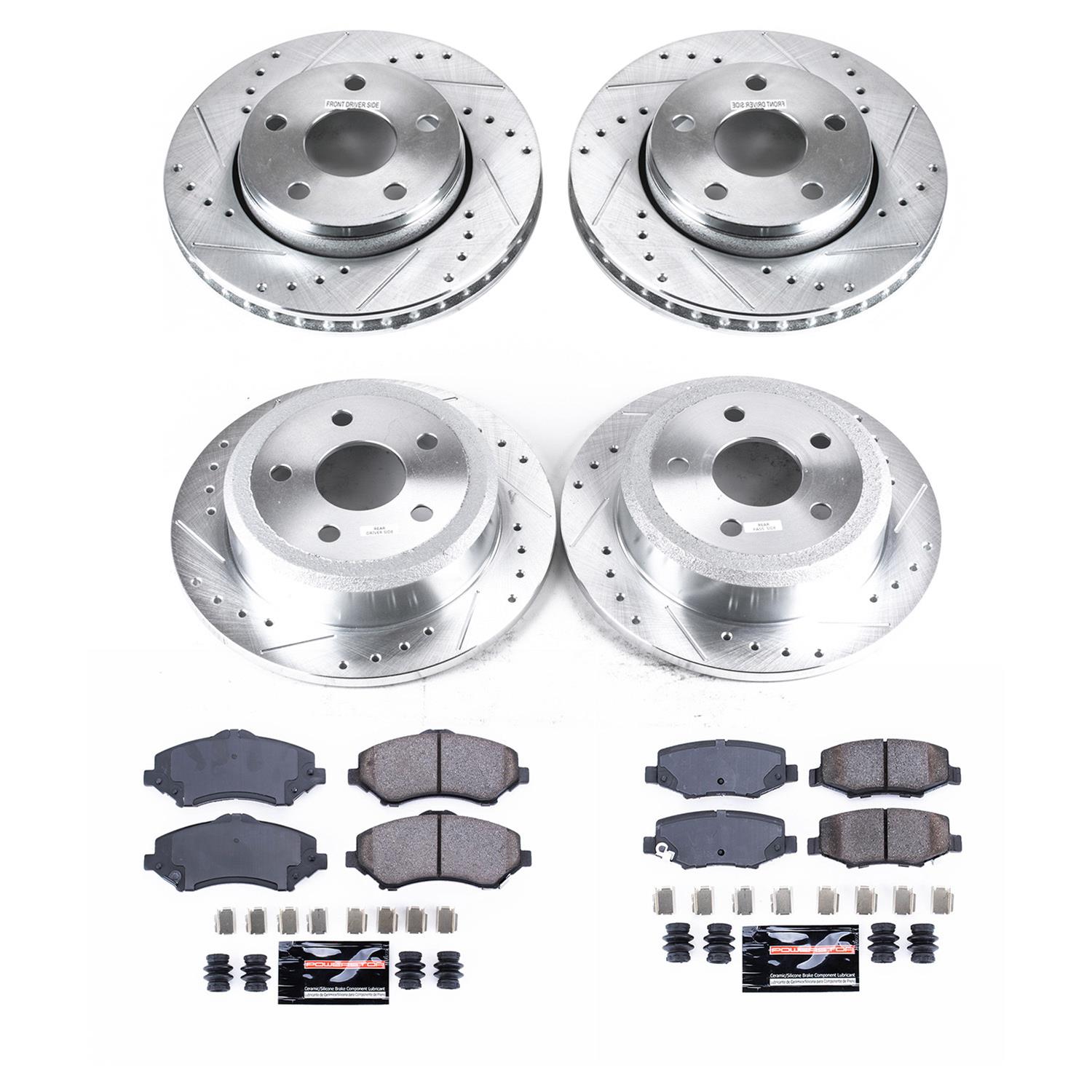 PowerStop K2798 PowerStop Z23 Evolution Sport Brake Upgrade Kits - Zander Auto Parts