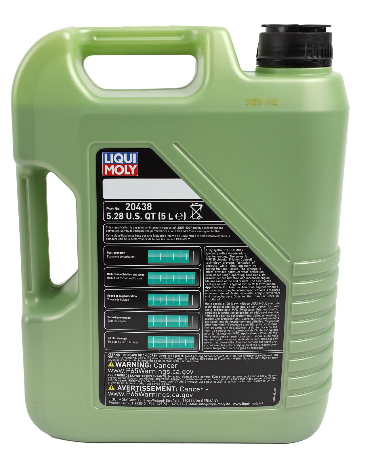 Liqui Moly 20438 Liqui Moly Molygen New Generation Motor Oil - Zander Auto Parts