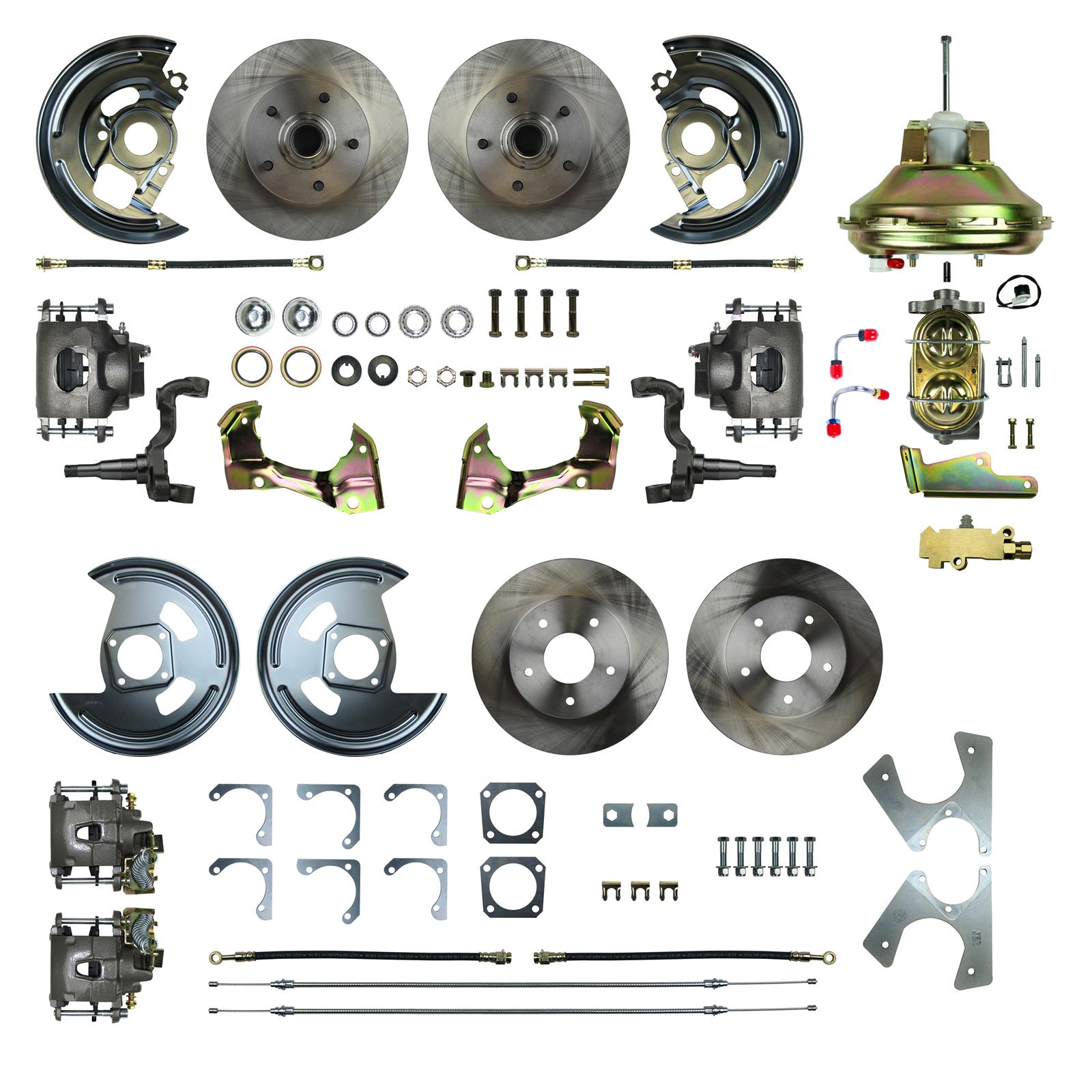 The Right Stuff AFXDC42C The Right Stuff 4-Wheel Disc Brake Conversion Kits - Zander Auto Parts
