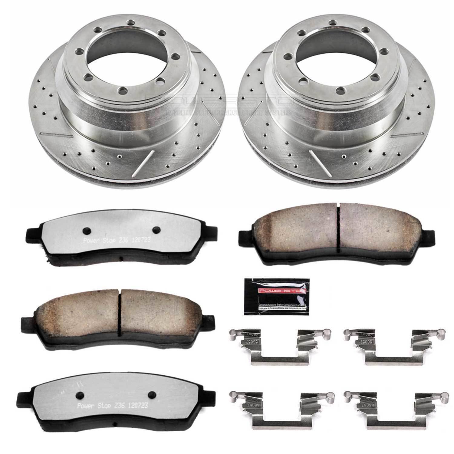 PowerStop K1889-36 PowerStop Z36 Truck and Tow Brake Upgrade Kits - Zander Auto Parts