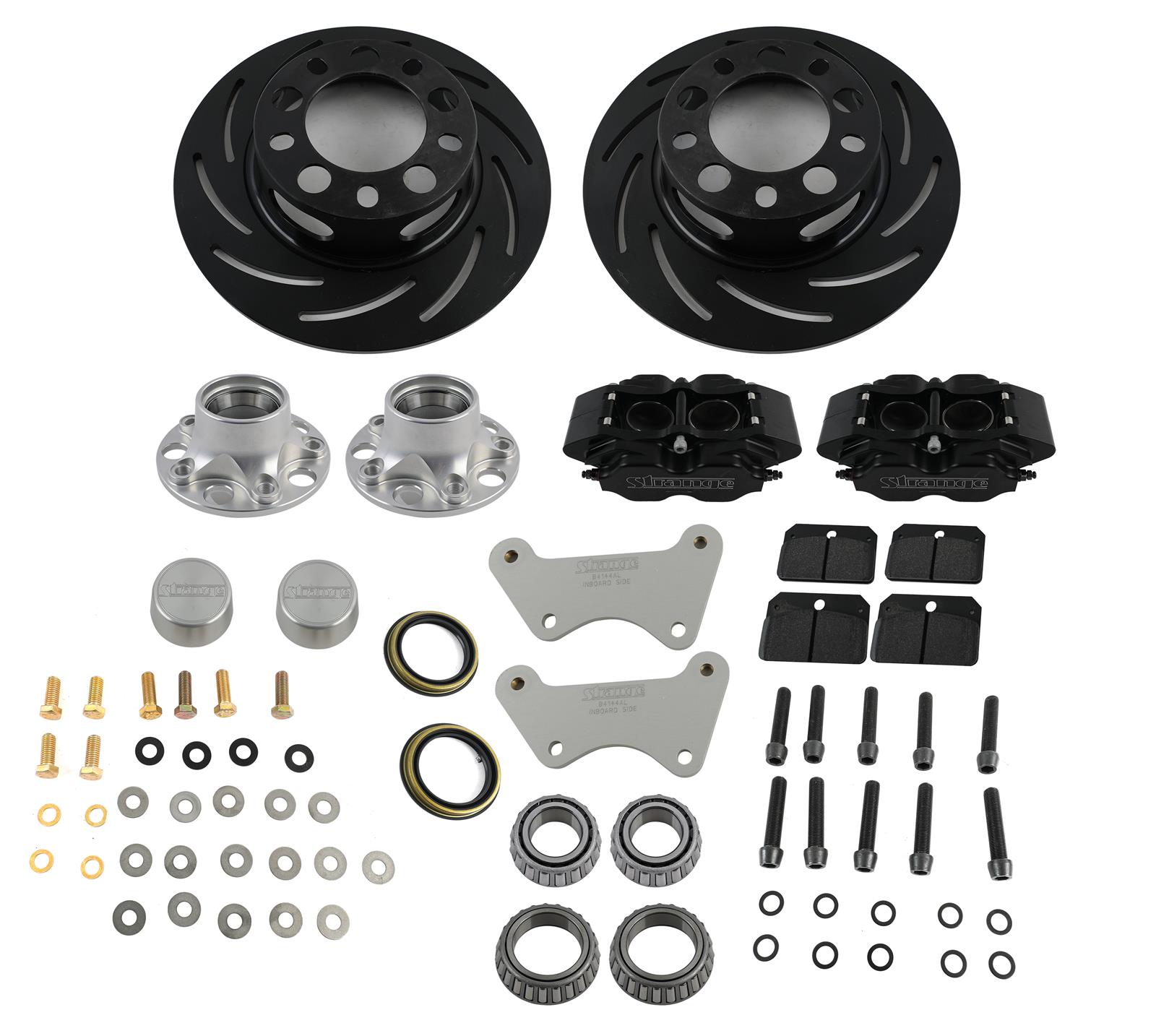 Strange Engineering B4145WC Strange Pro Race Steel Front Brake Kits - Zander Auto Parts