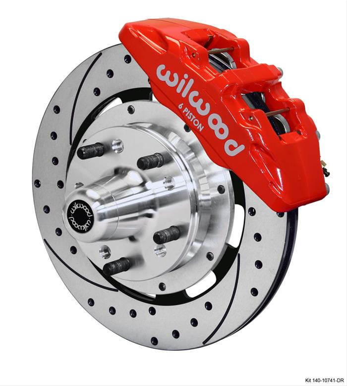Wilwood Disc Brakes 140-10741-DR Wilwood Forged DynaPro 6 Big Brake Front Brake Kits - Zander Auto Parts