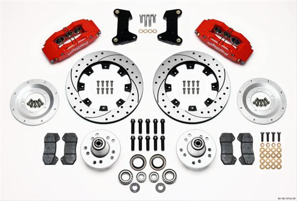 Wilwood Disc Brakes 140-10742-DR Wilwood Forged DynaPro 6 Big Brake Front Brake Kits - Zander Auto Parts