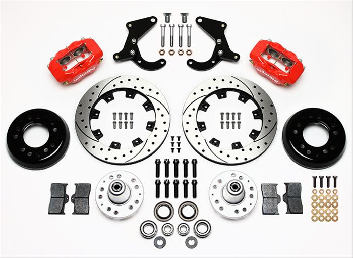 Wilwood Disc Brakes 140-7676-DR Wilwood Forged Dynalite Big Brake Front Brake Kits - Zander Auto Parts