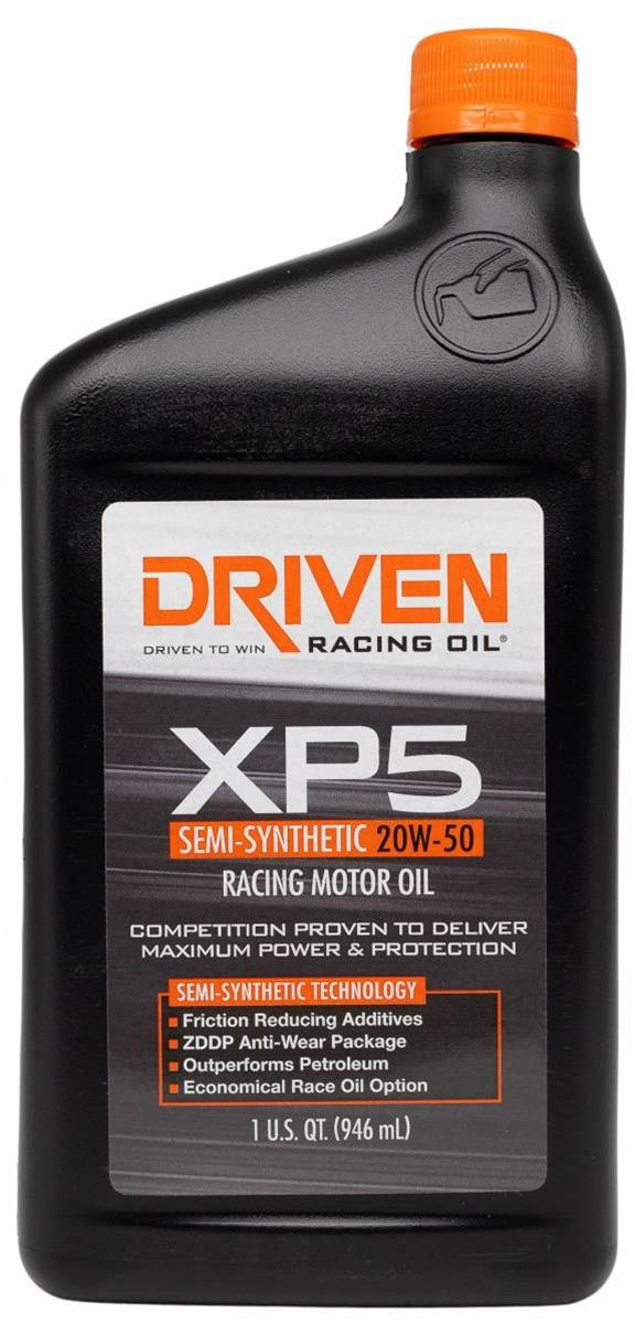 Driven Racing Oil 00906 Driven Racing Oil XP5 Semi-Synthetic Racing Motor Oil - Zander Auto Parts