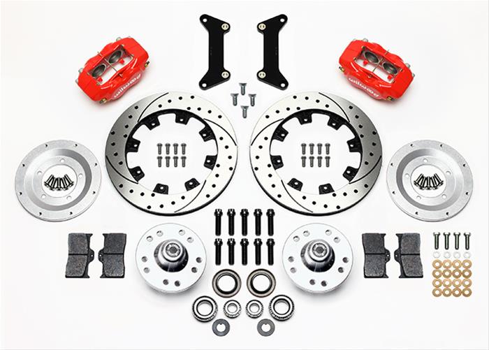 Wilwood Disc Brakes 140-12297-DR Wilwood Forged Dynalite Big Brake Front Brake Kits - Zander Auto Parts