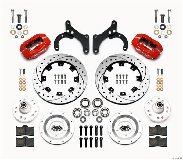Wilwood Disc Brakes 140-12459-DR Wilwood Forged Dynalite Big Brake Front Brake Kits - Zander Auto Parts