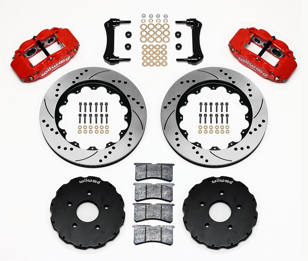 Wilwood Disc Brakes 140-8922-DR Wilwood Forged Narrow Superlite 6R Big Brake Front Brake Kits - Zander Auto Parts