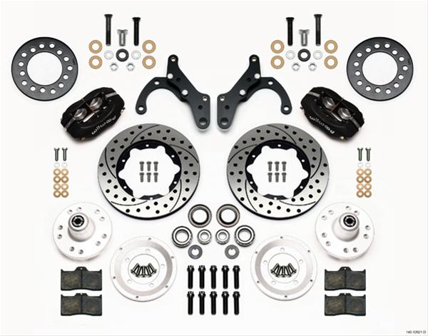 Wilwood Disc Brakes 140-12021-D Wilwood Forged Dynalite Pro Series Front Disc Brake Kits - Zander Auto Parts