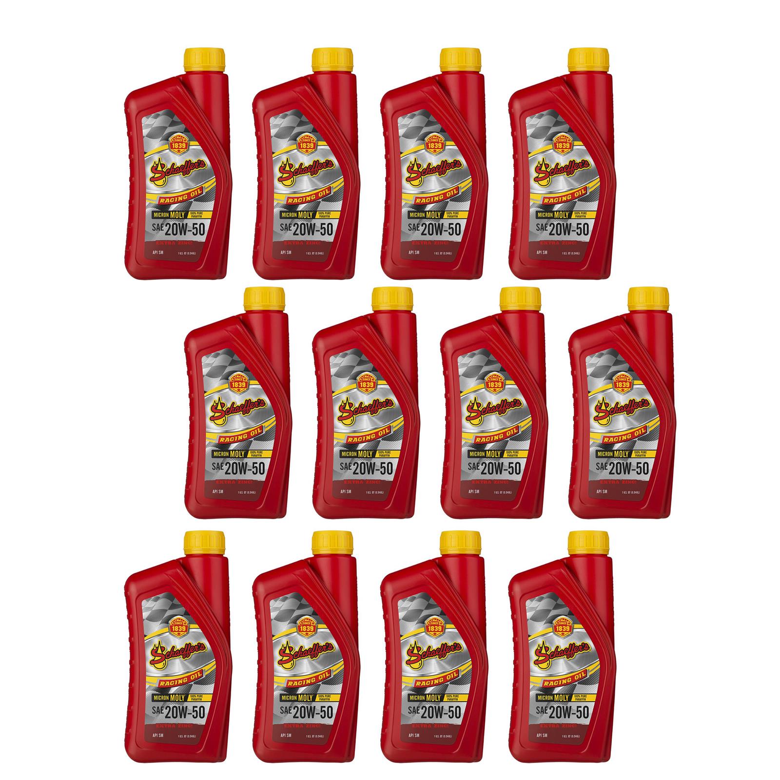Schaeffer Manufacturing Company 0191-012 Schaeffer's Micron Moly Racing Oil - Zander Auto Parts