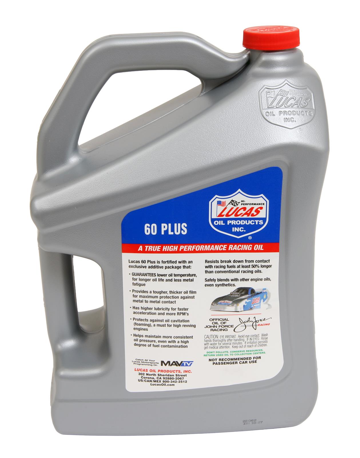 Lucas Oil 10910-1 Lucas Plus Racing Oil - Zander Auto Parts