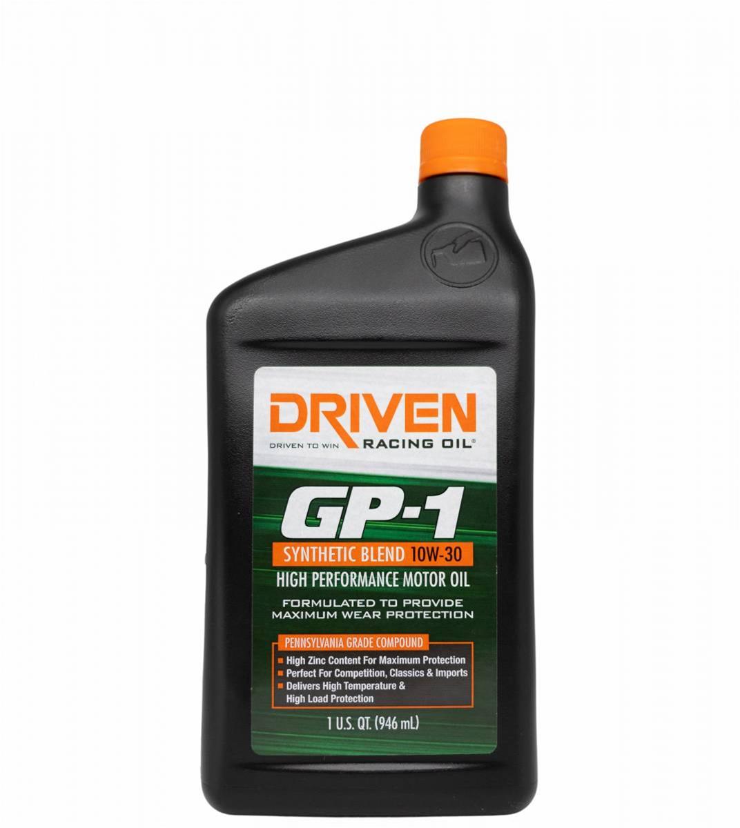 Driven Racing Oil 19306-12 Driven Racing Oil GP-1 Synthetic Blend High Performance Motor Oil - Zander Auto Parts