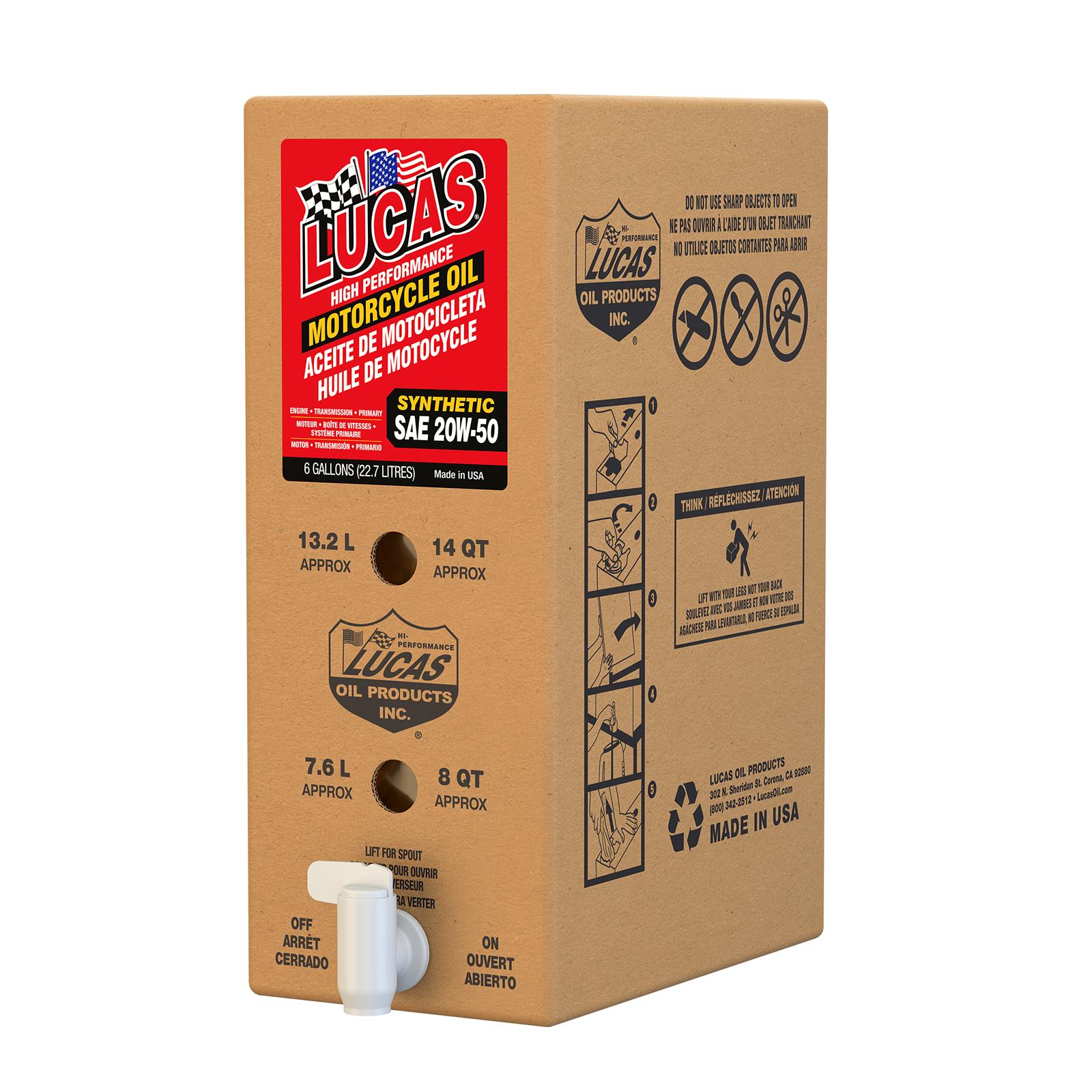 Lucas Oil 18043 Lucas High Performance Motorcycle Oil - Zander Auto Parts