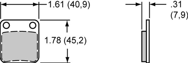 Wilwood Disc Brakes 150-28-4908K Wilwood Smart Pad BP-28 Brake Pads - Zander Auto Parts