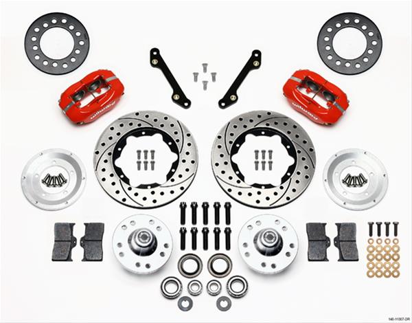 Wilwood Disc Brakes 140-11007-DR Wilwood Forged Dynalite Pro Series Front Disc Brake Kits - Zander Auto Parts