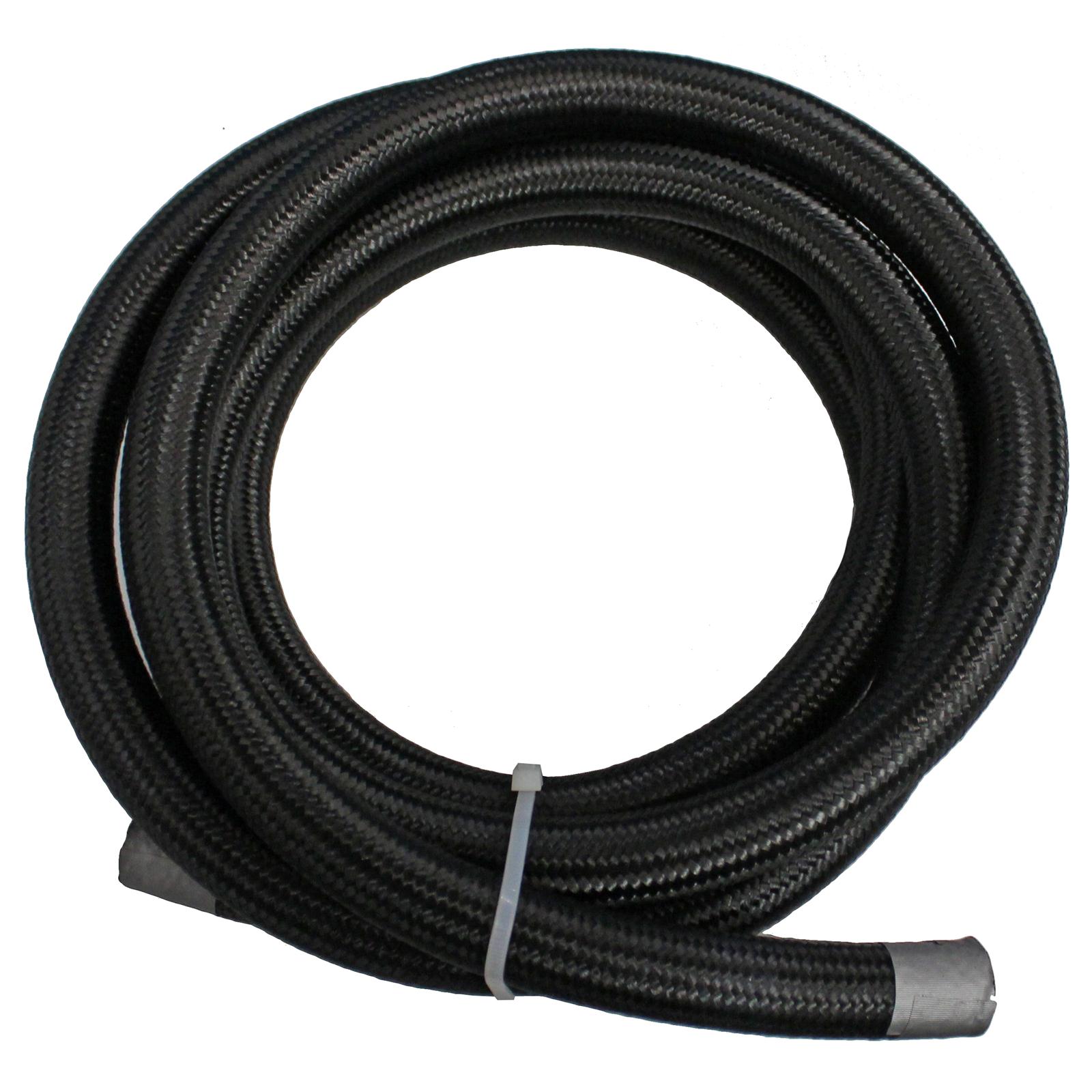 Fragola Performance Systems 841012 Fragola Performance Systems Premium Black Nylon Race Hose - Zander Auto Parts