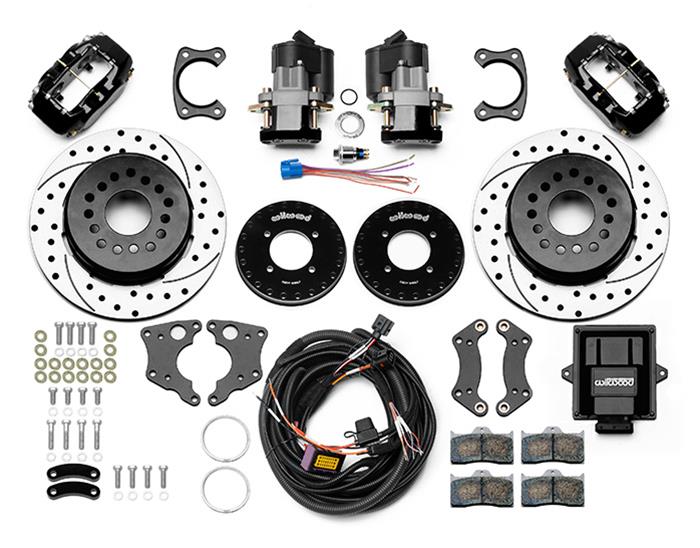 Wilwood Disc Brakes 140-16164-D Wilwood Forged Dynalite Rear Electronic Parking Brake Kits - Zander Auto Parts